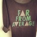 Image of Far From Average Womens Pullover (charcoal gray) Lil Debbie Collab.