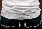 Image of Diamond in the Rough - Lower Back of T-Shirt