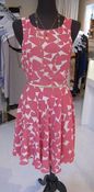 Image of Pink dress with gold belt