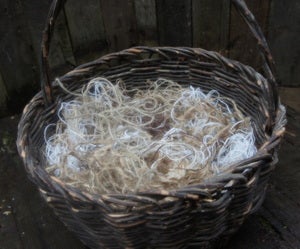 Image of Woodsy Wonder Natural Blend Basket Stuffer "Nesting",  Burlap Layering Piece and Burlap "Ditty" Bag!