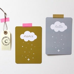 Image of Cartes  Hello & Merci