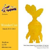 Image of Yellow Gummy Deadbeet with Mini Deadbeet - Wondercon 2013 - Scott Tolleson