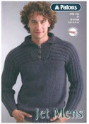 Image of Men's Knitting Pattern for Patons Jet 12 ply