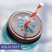 Image of Punched Daisy Mason Jar Lids 