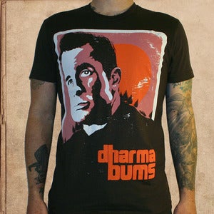 Image of Dharma Bums - dark brown - limited to 17 - discharge inks - unisex 