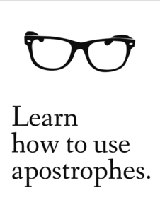Image of Learn to use apostrophes 8x10 print