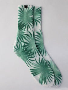 Image of AND Tropical Leaf Socks <em> New </em> 