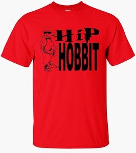 Image of THE HIP HOBBIT T-SHIRT FOR HIP HOP AND LORD OF THE RINGS FANS