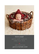 Image of Peahead Prints: Simply Stated Birth Announcement Template 8