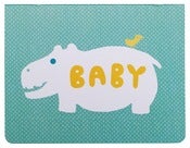 Image of Hippo Baby Card