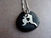 Image of Tiny Alaska State Necklace (sterling silver)