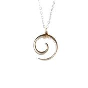 Image of Koru tribal swirl necklace