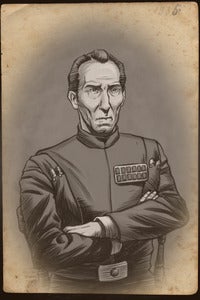 Image of Admiral Tarkin Postcard