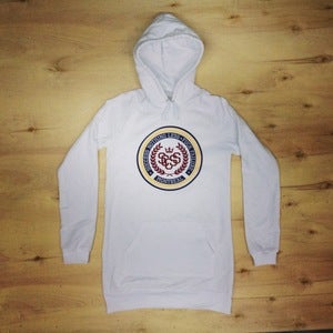 Image of The Crest Hoodie Dress (Women-White)