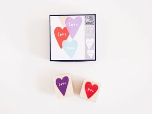 Image of Love You Rubber Stamp Set