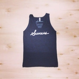 Image of The logo tank top (Unisex-Charcoal)