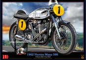 Image of 1962_Norton_Manx_500_motorcycle_poster_print