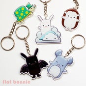 Image of Flat Bonnie & Friends Key Ring / Hook / Charm