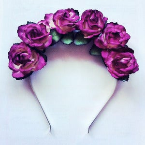 Image of Deep Velvet Flower Crown