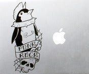 Image of Punk Rock Penguin Vinyl Decal