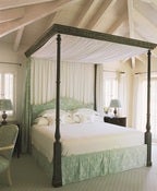 Image of Four Post Bed with Canopy Tester