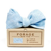 Image of sky linen {bow tie}