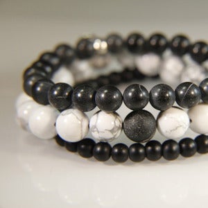 Image of N E W   S T A C K S!  Set of 3 bracelets to stack with your other JK pieces - Onyx