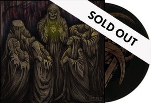 Image of GRIEVED "Samaritans" one sided 12 " gold silk printed wax LTD 50 pre order