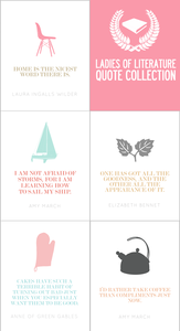 Image of Ladies of Literature Quote Collection 