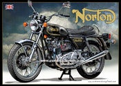 Image of 1974_Norton_Commando_Black_motorcycle_poster
