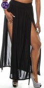 Image of Plus Size Double Split Skirt 