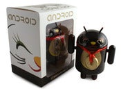 Image of Black Lucky Cat Android Closed Eye - Shane Jessup