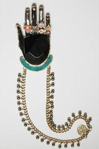 Image of Black Magoo´s hand necklace by Gonzalo Cutrina