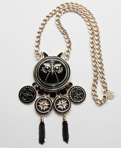 Image of Black Owl necklace by Gonzalo Cutrina
