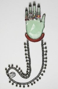 Image of Green Magoo´s hand necklace by Gonzalo Cutrina