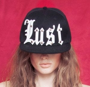 Image of Lust Flat Peak Cap by Christian Cowan-Sanluis 