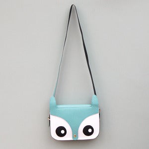 Image of Owl Saddle Bag in Spearmint Blue 