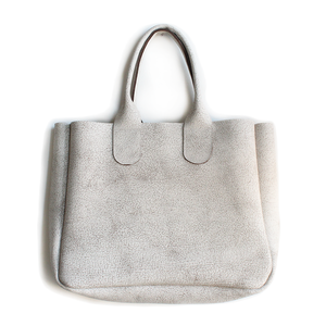 Gretel Tote - Crackle White