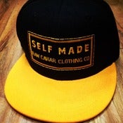 Image of Raw Caviar Black and Yellow Snapback Self Made