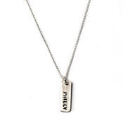 Image of philly tag pendant necklace