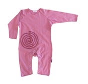 Image of Berry Long Sleeve Spiral Onesie