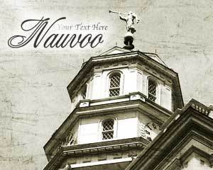 Image of Nauvoo LDS Temple Art 003: Print 8x10