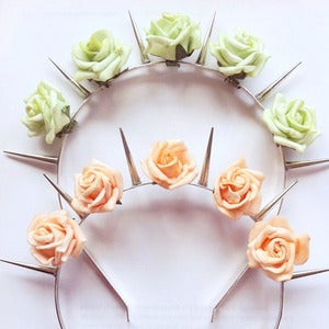 Image of Floral Spike Headband (7 Colours)