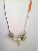 Image of Ceramic Necklace with Small Beads and Shell
