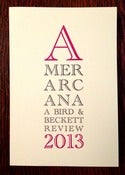 Image of AMERARCANA 2013: A Bird & Beckett Review