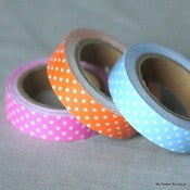 Image of Fabric tape à pois - 3 coloris 