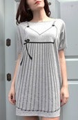 Image of Pleated T-dress