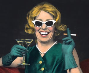 Image of 1950's Retro Chins Up Gal Fine Art Photograph
