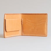 Image of Premium Coin Bi-Fold Wallet - Cashew