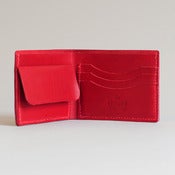 Image of Premium Coin Bi-Fold Wallet - Crimson